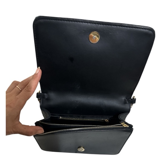 Tory Burch Black Leather Crossbody Bag – Good Condition – FINAL SALE - Picture 9 of 10